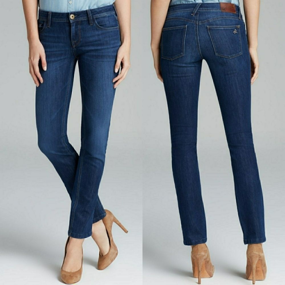 DL1961 Nicky Dark Wash Mid Rise Cigarette Straight Leg Jeans Size 27